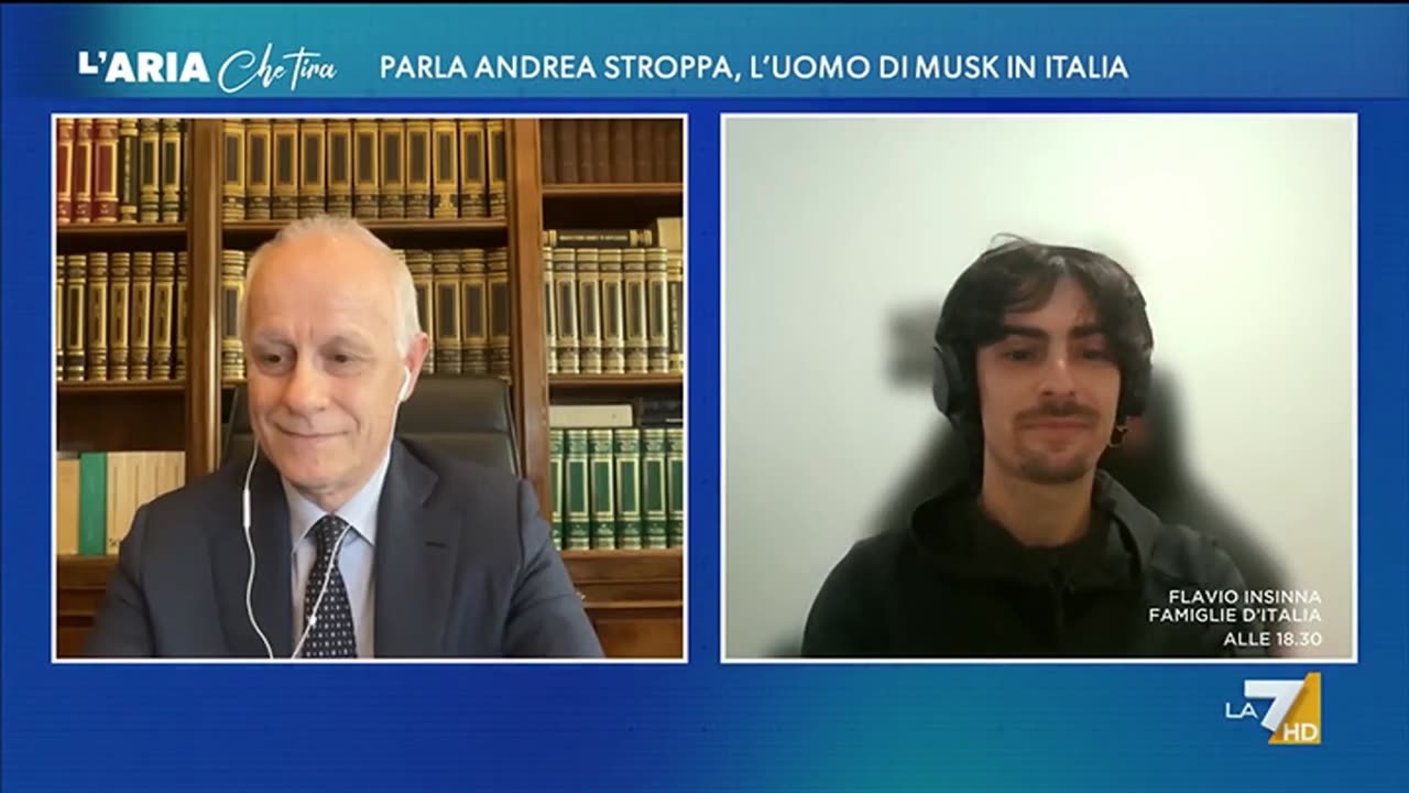 🔴 Interventi di Andrea Stroppa ospite a "L'aria che tira" del 14.11.2024