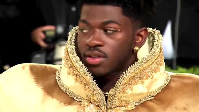 Lil Nas X wows in gold and crystal at the Met Gala