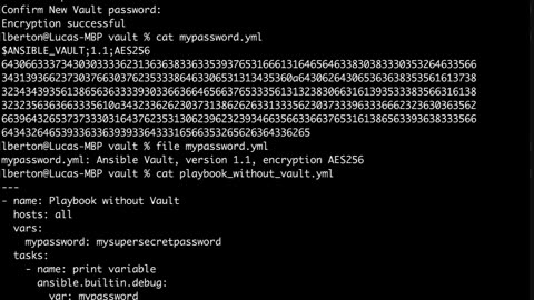 Use Ansible Vault in Ansible Playbook - Ansible Vault