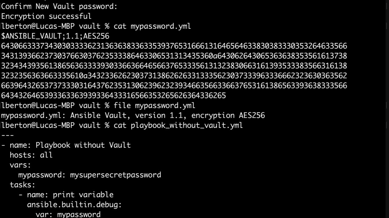 Use Ansible Vault in Ansible Playbook - Ansible Vault