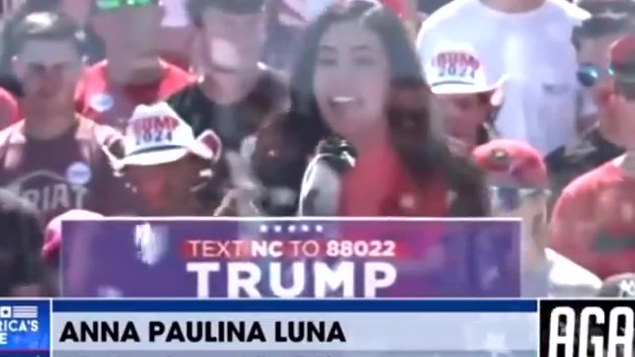 Anna Paulina Luna SLAMS Kamala Harris at Trump Rally