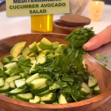 Salad Recipe with Cucumber and Avocado - Balanced Diet for Weight Loss! #ketorecipes