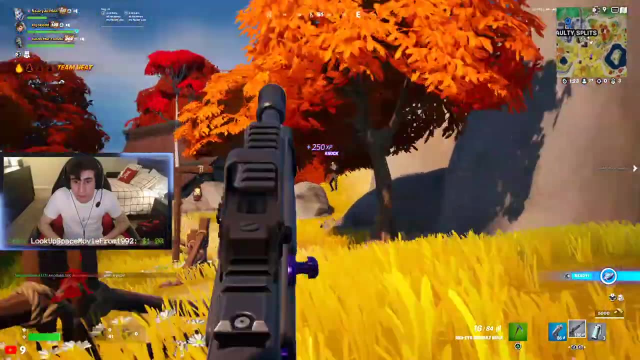 Jumping over a rocket in Fortnite Battle Royale! ✔️