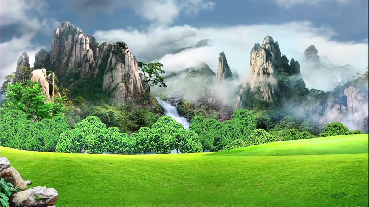 Natural Landscape Mountain, Relaxing Background Video 4K