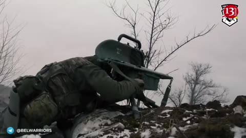 Ukrainian troops destroy Russian post with an anti-tank missile!!!!!!