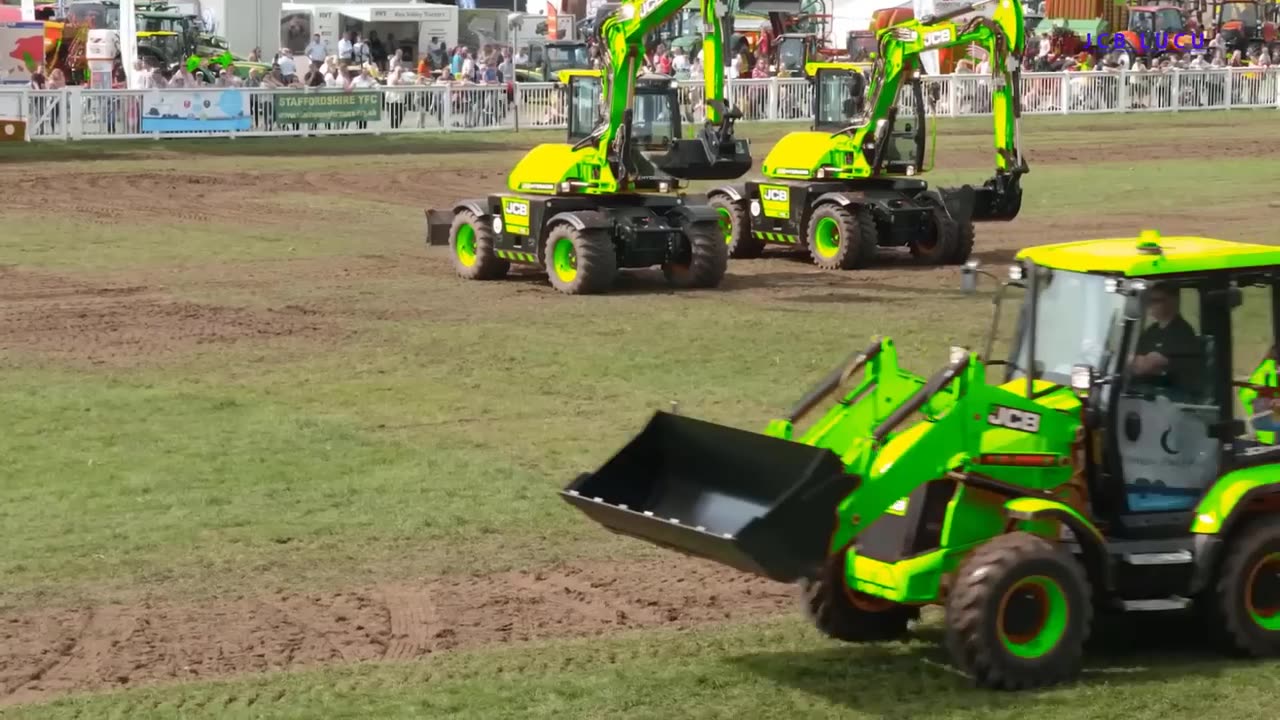 खुदाई करने वाला सुंदर रंग - खुदाई नृत्य मजेदार - JCB Backhoe Diggers Dancing