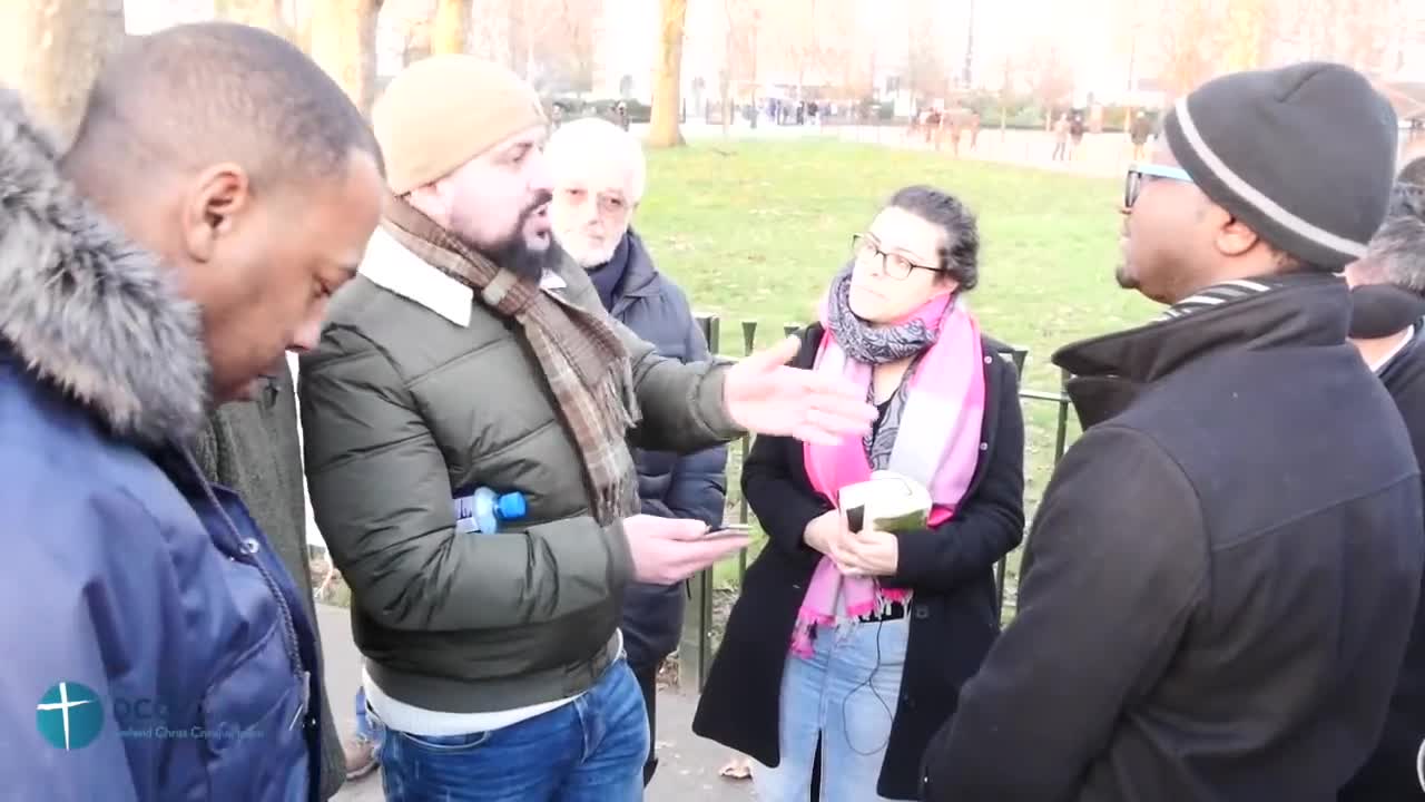 Muslim vs Allah & Muhammad - beat your wife - DCCI Speakers Corner