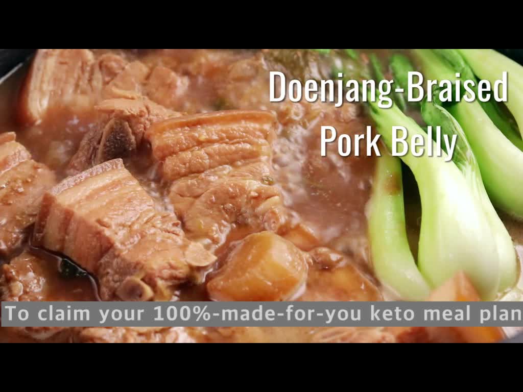 Wanna Lose Weight by Eating Doenjang Braised Pork Belly? (KETO DIET)