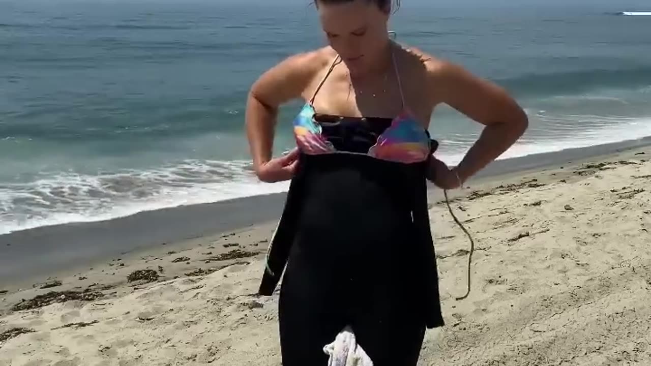 How do you take off a wetsuit if you're a girl?