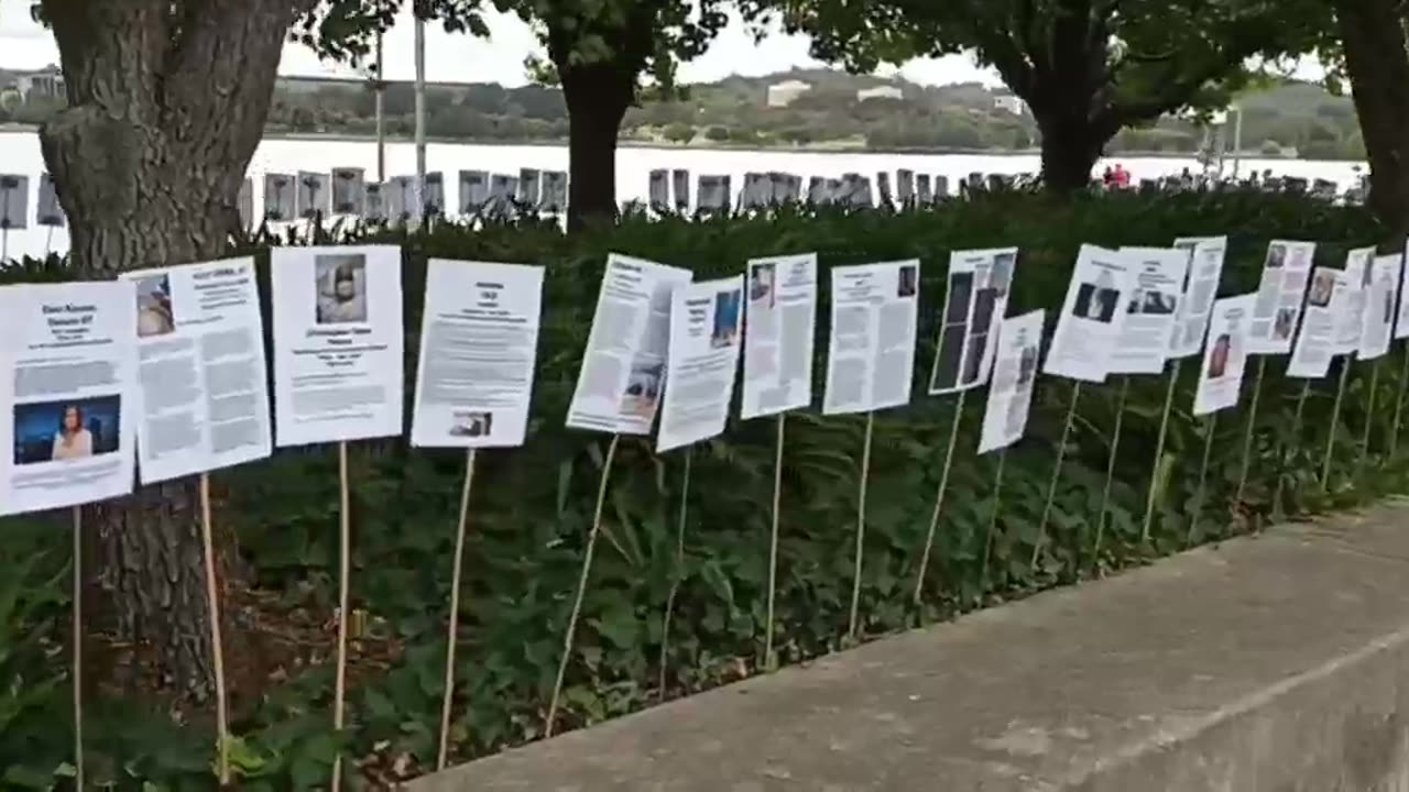 Covid vaccine deaths displayed in Canberra