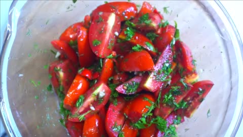 KOREAN TOMATOES IN A MINUTE: the simplest recipe