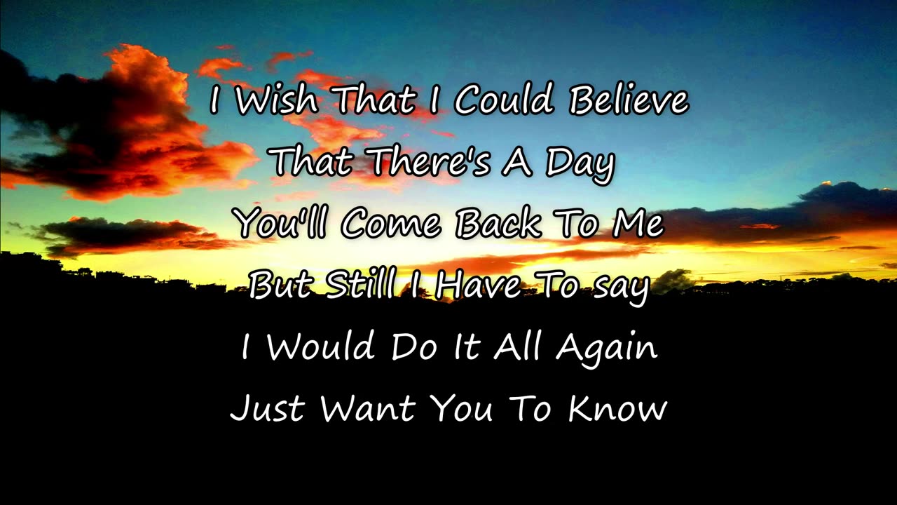 This video is a lyrics video of the song "Just Want You To Know by Backstreet Boys