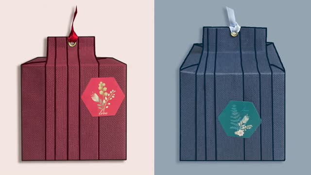 DIY Gift Wrapping - Folded Belt Decoration Gift Box Wrapping