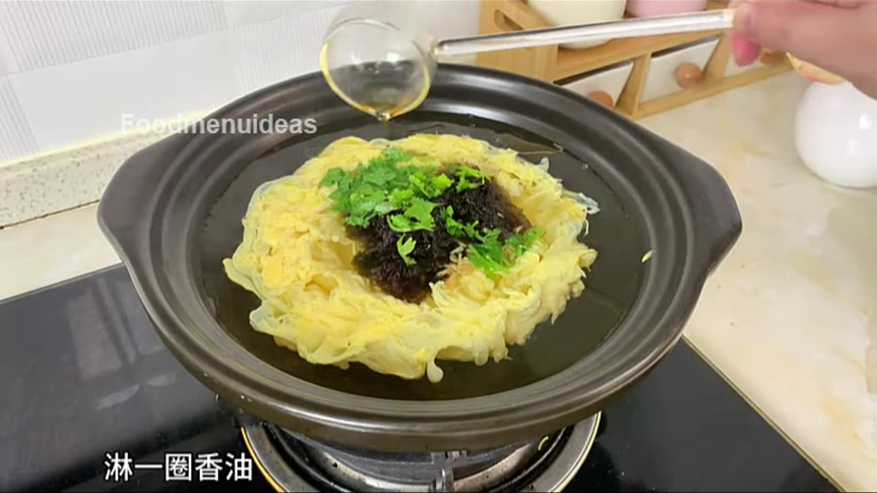 Easy Seaweed Egg Soup #cooking #foodmenuideas28