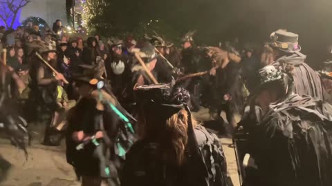 Beltane Border Morris - Cross Tree Stoke Gabriel wassail 20th Jan 2024