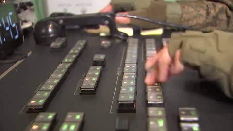 Footage of the combat work of the crews of the Nebo-SV radar stations
