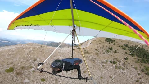 Man doing Hang Glinding