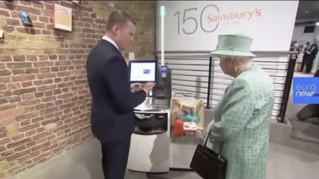 “Queen Elizabeth ”Doing Shopping from Local Store