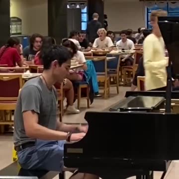 Everyone recognizes this song in my college cafeteria