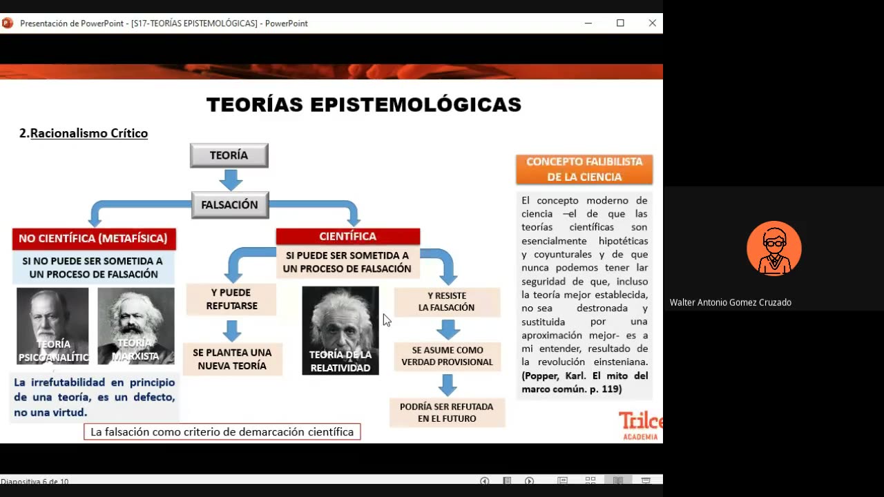 TRILCE SEMESTRAL 2021 | SEMANA 17 | FILOSOFÍA: TEORÍAS EPISTEMOLÓGICAS