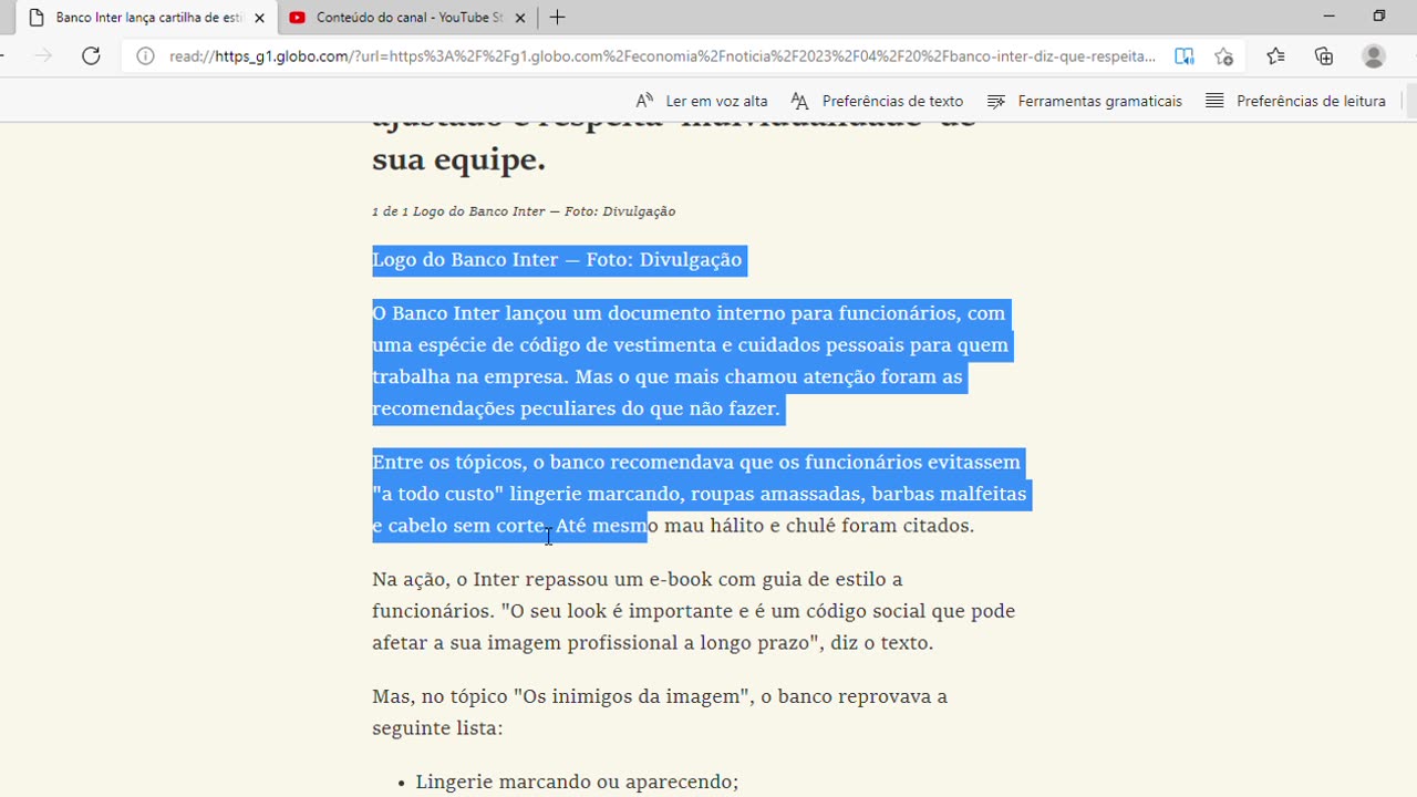 Banco Inter lança cartilha de estilo para funcionários e reprova 'mau hálito', 'cabelo desarrumado'