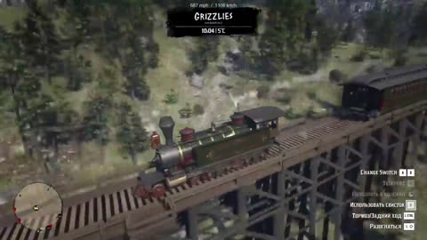 RDR2 - What would your 687 mph train ride look like all over the map