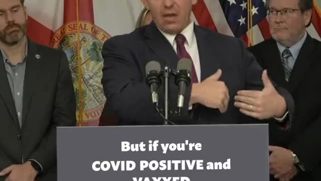 DeSantis on Hospitals Covid Positive Policy