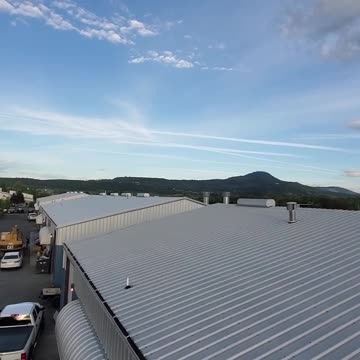 View from a scissor lift