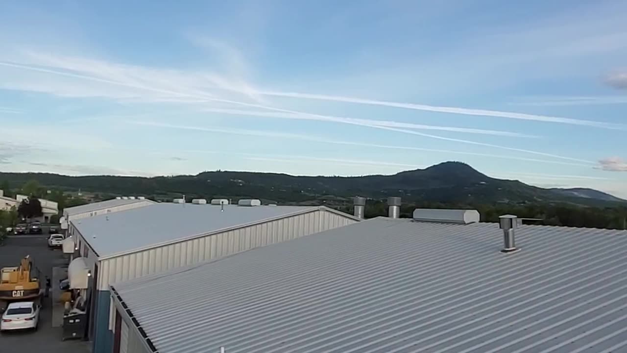 View from a scissor lift