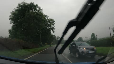 Southern England. Driving in the rain. Speedlapse. Sep 2022