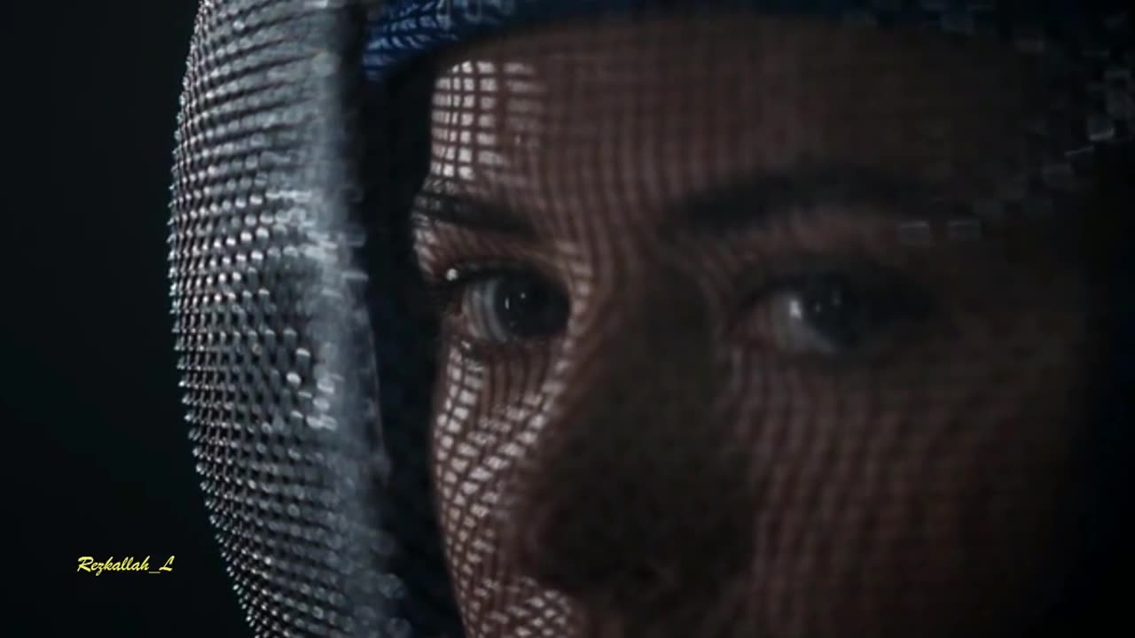 A beautiful woman practices sword fencing with music by Cheb Tarek - j'ai pas besoin