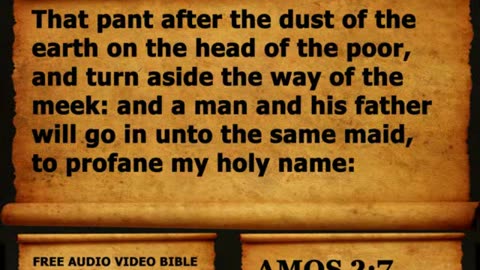 Bible Book 30. Amos Complete 1-9, King James Version (KJV) Read Along Bible