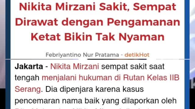 Nikita Mirzani sakit, sempat dirawat