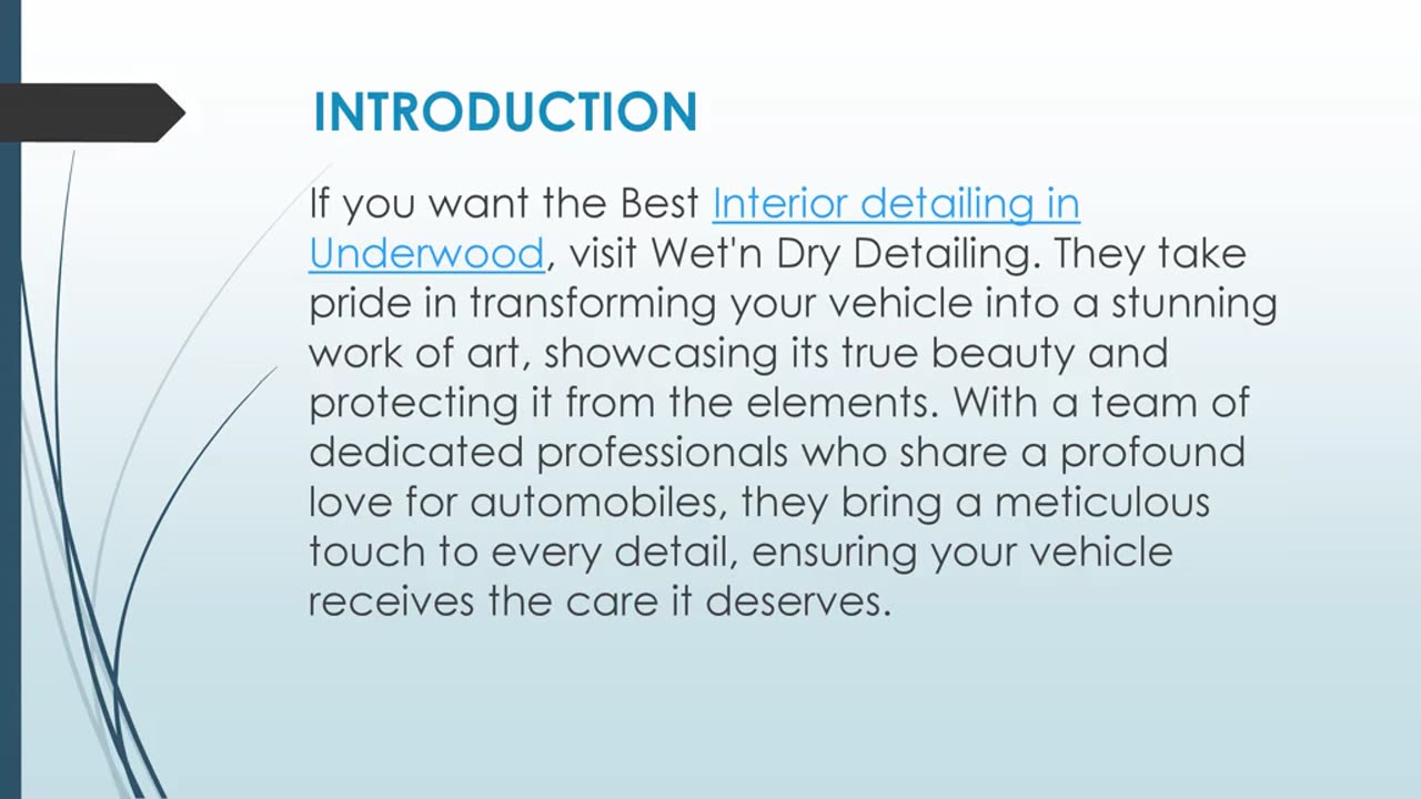 Best Interior detailing in Underwood