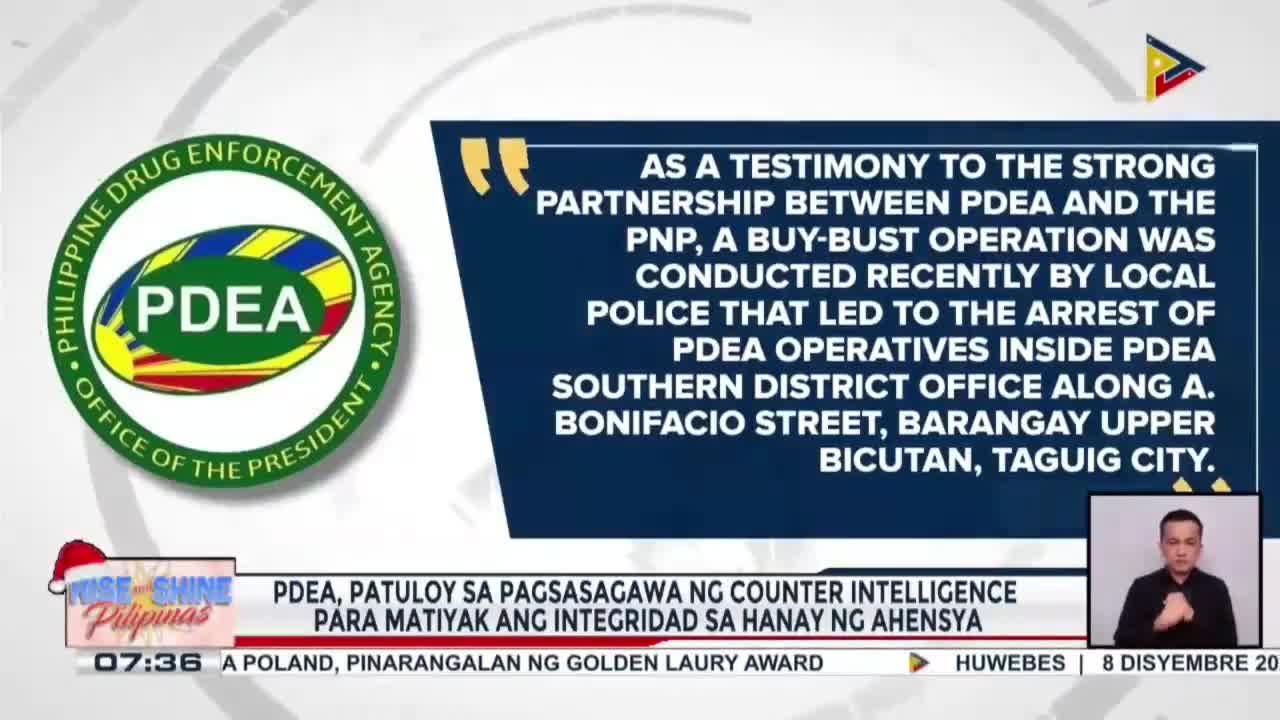 Hepe at dalawang tauhan ng PDEA, arestado sa buy-bust operation sa Taguig