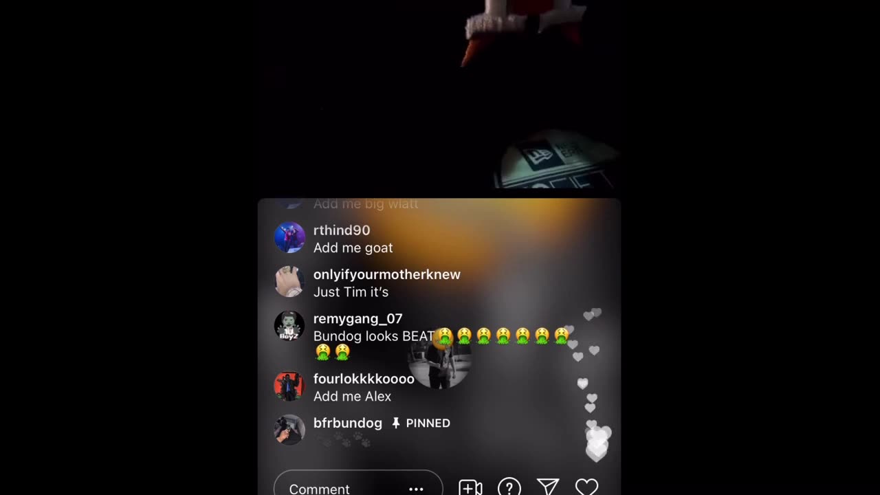 BfrBundog IG live getting trolled you’re not in the streets if you don’t see my face
