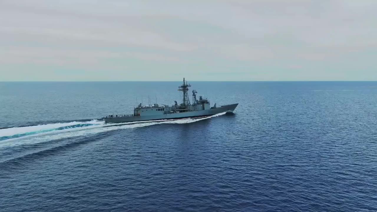 The Spanish Navy publishes footage of the launch of a Harpoon missile against the retired ship