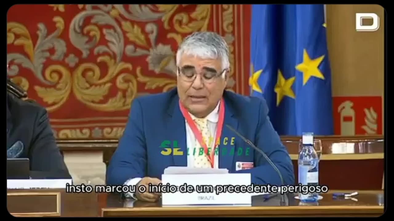 Senador Girão no parlamento Espanhol