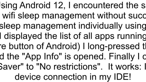 ADB losing connection when phone screen turns off