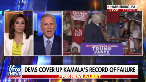 Kevin McCarthy- Kamala Harris never had a vote to run for president