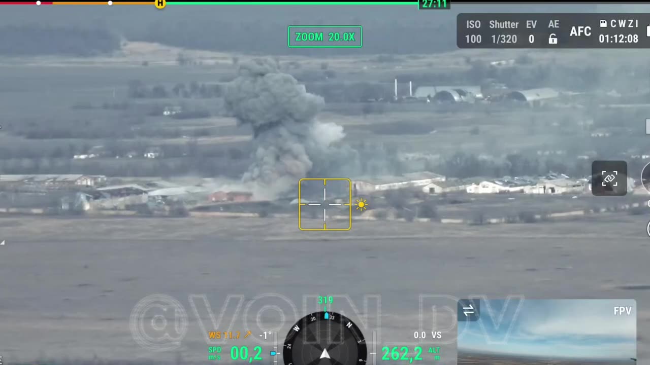 Russian military drops bombs on Ukrainian ammunition depots