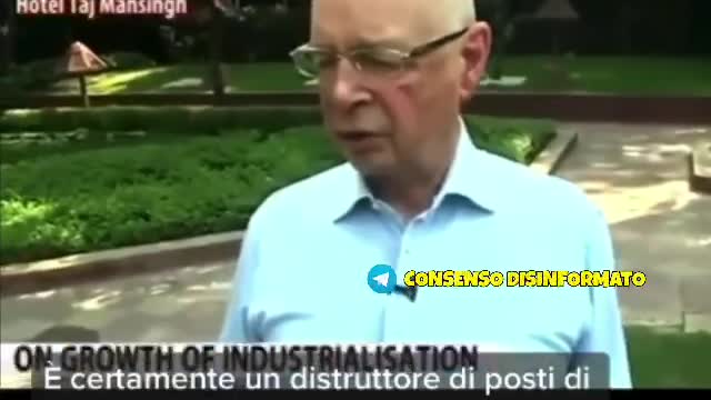 Klaus Schwab : La quarta rivoluzione industriale è un distruttore di posti di lavoro.