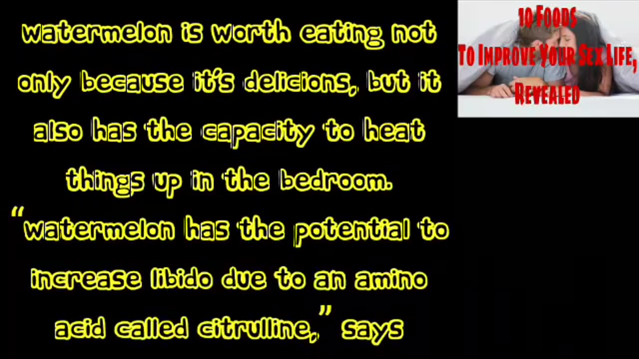 Top 10 Foods which instantly Improve Your Sex Life | Revealed | 100% proven!!!!