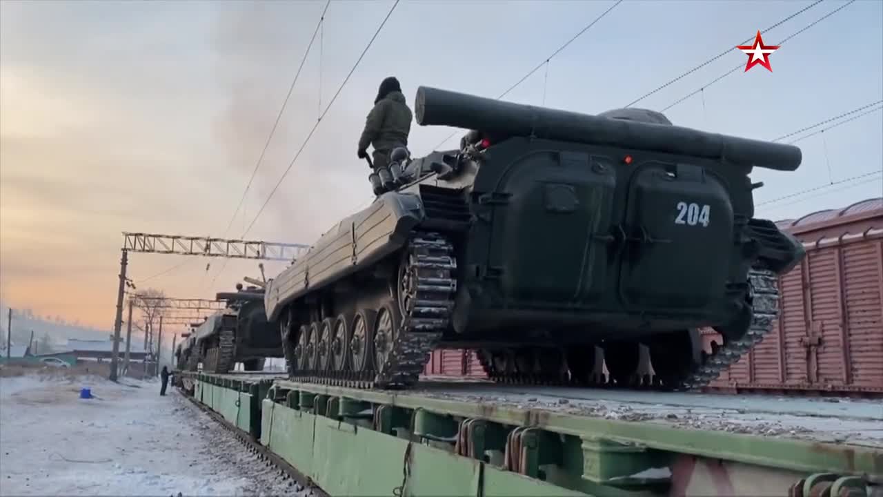 Russian equipment preparing to move to Belarus