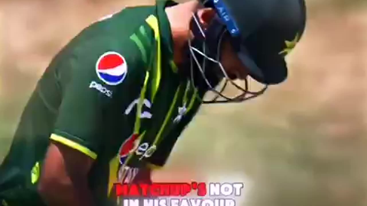 Fakhar Zaman following the words of commentator