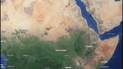 "A 2,505,810km Zoom into Sudan 🚀🏞️: Unveiling Africa's Largest Country! #SudanZoom"