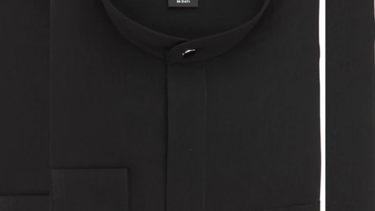 "Elevate your style game with La Mode Men's banded collar dress shirts