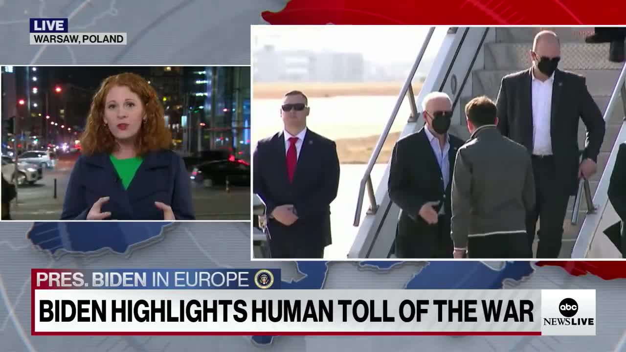 Biden reiterates his message of unity against Putin