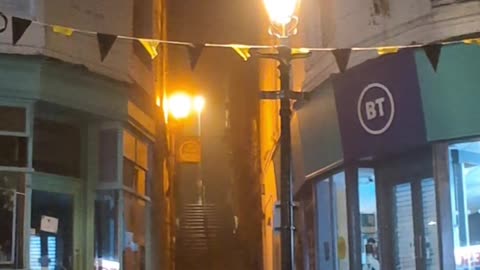 Early morning Penzance in the sea mist.