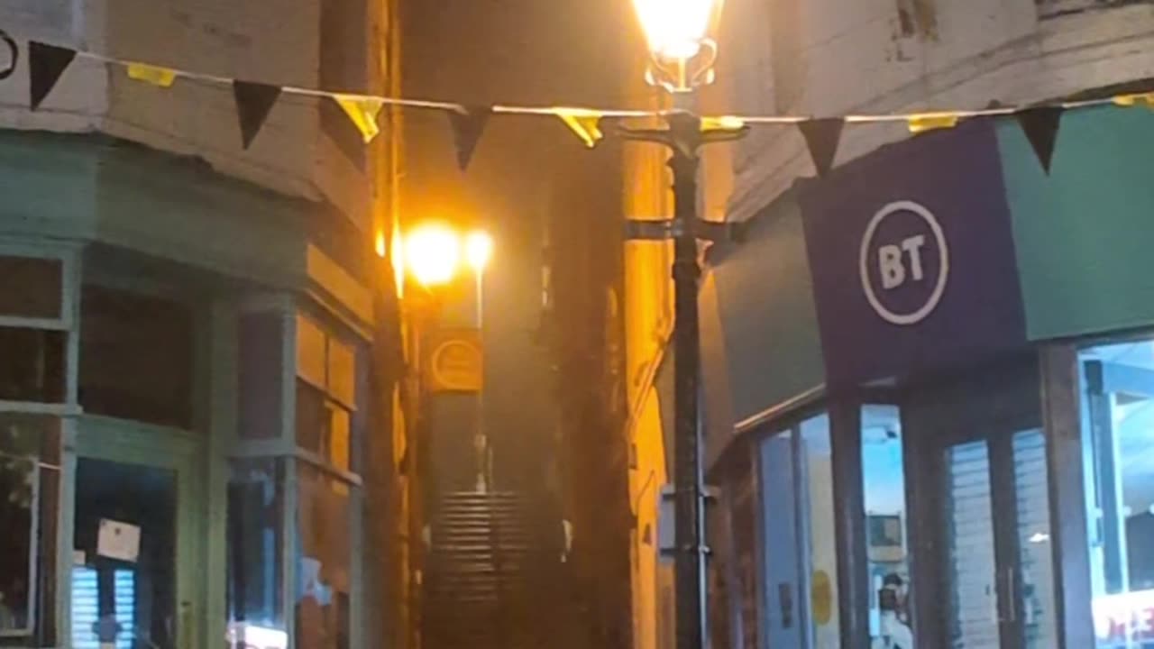 Early morning Penzance in the sea mist.